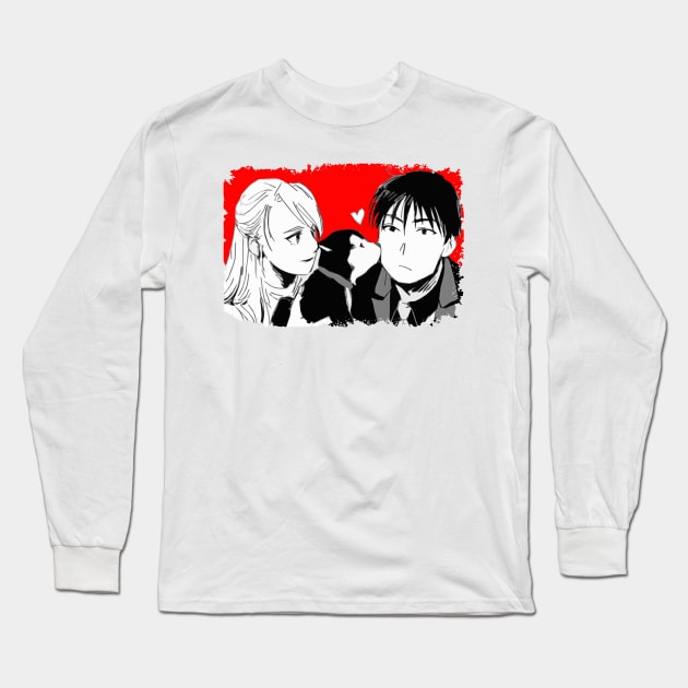 Roy Mustang and Riza Hawkeye FullMetal Alchemist Long Sleeve T-Shirt by SirTeealot